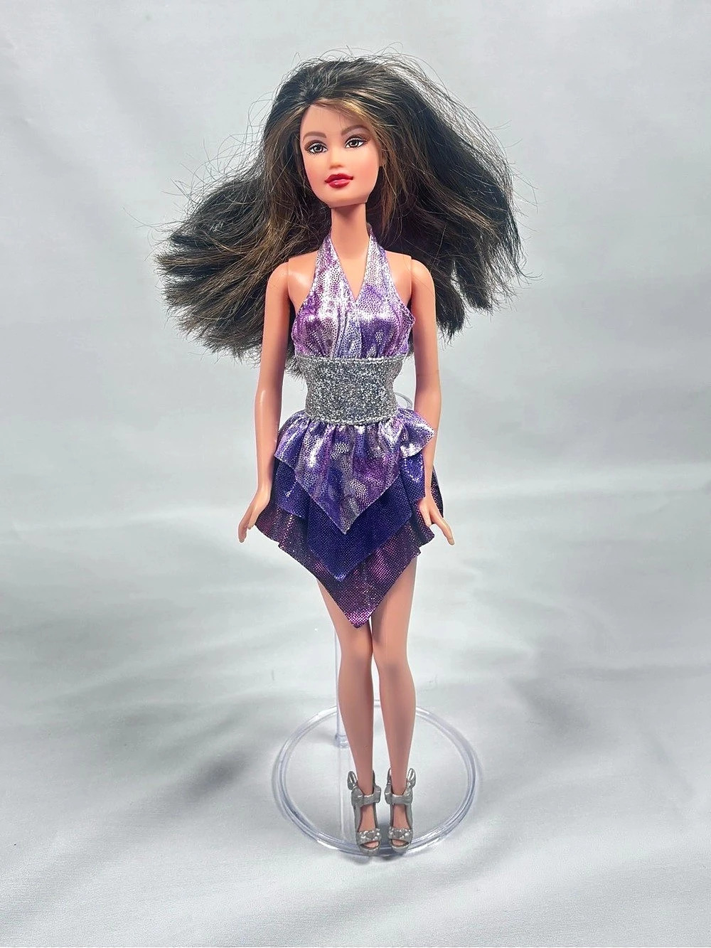 Mattel Barbie Fashion Fever Teresa Doll – Glam Purple Tiered Dress ✨